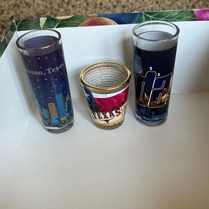 Texas Souvenir Shot Glass Set of 3